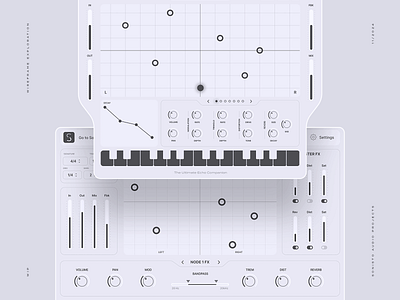 Wireframes for Audio Project audio audio effect audio gui audio ui audio ux audio vst blue print deep shadow music shadow ui ux vst wireframe wireframes