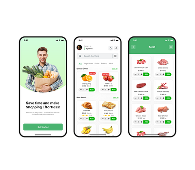 Grocery App UI UX Design Figma app app design app ui figma grocery grocery app ui ui ux