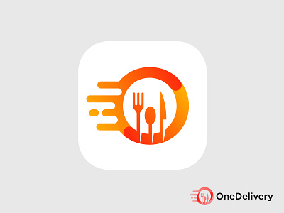 Food Delivery Logo Design - Food app icon, Brand mark app icon brand identity brand mark branding delivery delivery logo delivery service food food app food branding food delivery home delivery kitchen logo logo design minimalist logo modern logo parcel delivery restaurant logo