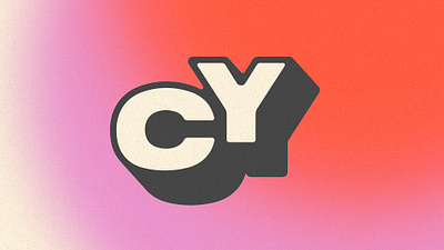 CY Logo for Calvary Youth branding flat graphic design logo minimal vector youth