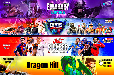 youtube channel banner and logo design banner and logo banner design banner template call of duty banner cartoon bannerr design fortnite banner gaming banner gaming thumbnails gta5 banner minecraft banner roblox banner sports banner thumbnails twitch logo youtube banner youtube banner cover youtube channel art youtube channel banner youtube logo