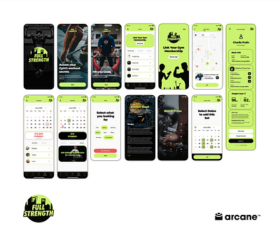 GYM App app design branding figma mobile design ui ui ux user experience design user interface design