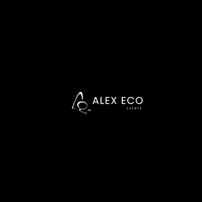 ALEX ECO EVENTS branding design icon letter a letter e logo luxury modern wedding wedding organizer