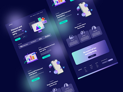 NFT Website UI Design design ui ui design web design website
