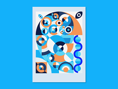 Abstract poster #19 abstract branding color design graphic design illustration paulegu ui vector