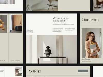 Loree Studio 01 art direction design digital design figma graphic design interior layout typography ui ux uxui web design web designer webdesign website