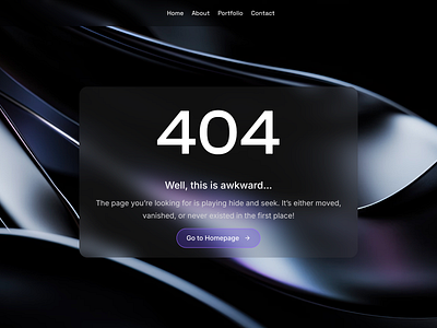 404 - error page 404 page error page framer midjourney minimal web design