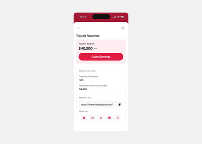 Repair Voucher - Mobile design fintech repair voucher ui ui design ux ux design voucher