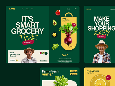 Website for a Consumer Brand ✦ Yums design interface product service startup ui ux web website