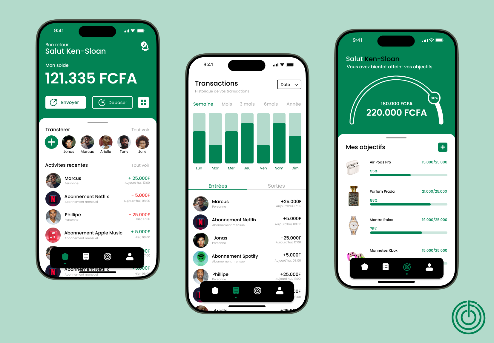 Example of Application Mobile iOS Finance et Epargne