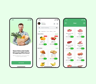 Grocery Shop App UI UX Design Figma app app design app design ui ux app ui ux design branding design figma grocery shop app icon shop ui ui ui deisgn ui design ui ux ui ux design ux design