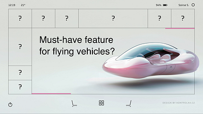 Flying Vehicles animation car concept dashboard design flying car flying vehicle future hmi infotainment innovation interface next gen transport transport ui