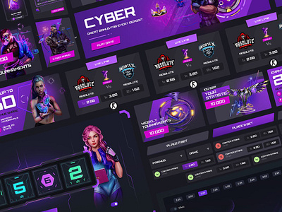 The Future of Gaming: Cyberpunk Casino Design casino ui casino website cyberpunk design figma design futuristic gambling game design gameart gamedev lime agency neon neonfuture sci fi ui uiux webdesign website design