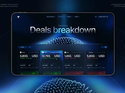 SAAS crypto web3 platform - vVv Blockchain Design ai blockchain blockchainai crypto defi digitalassets finance fintech investment investmentplatform landing page nft platform realworldassets rwa saas tokenization trading ux web3
