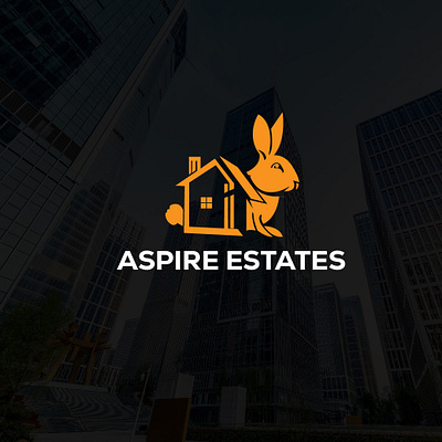 Real Estate logo-Aspire Estates animal brand brand guideline branding home housh logo design minimal modern real estate real estate logo unused