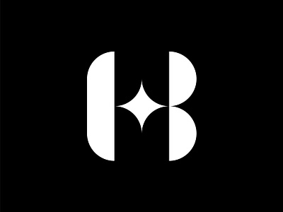 HB monogram brand brand identity brand mark branding design elegant hb hb logo hb monogram identity lettermark logo logo design logo mark luxury minimal monogram spark star