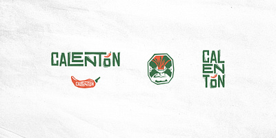 Calentón: Brand Identity + Label Design brand identity designerbrief hot sauce label design logo design sticker design