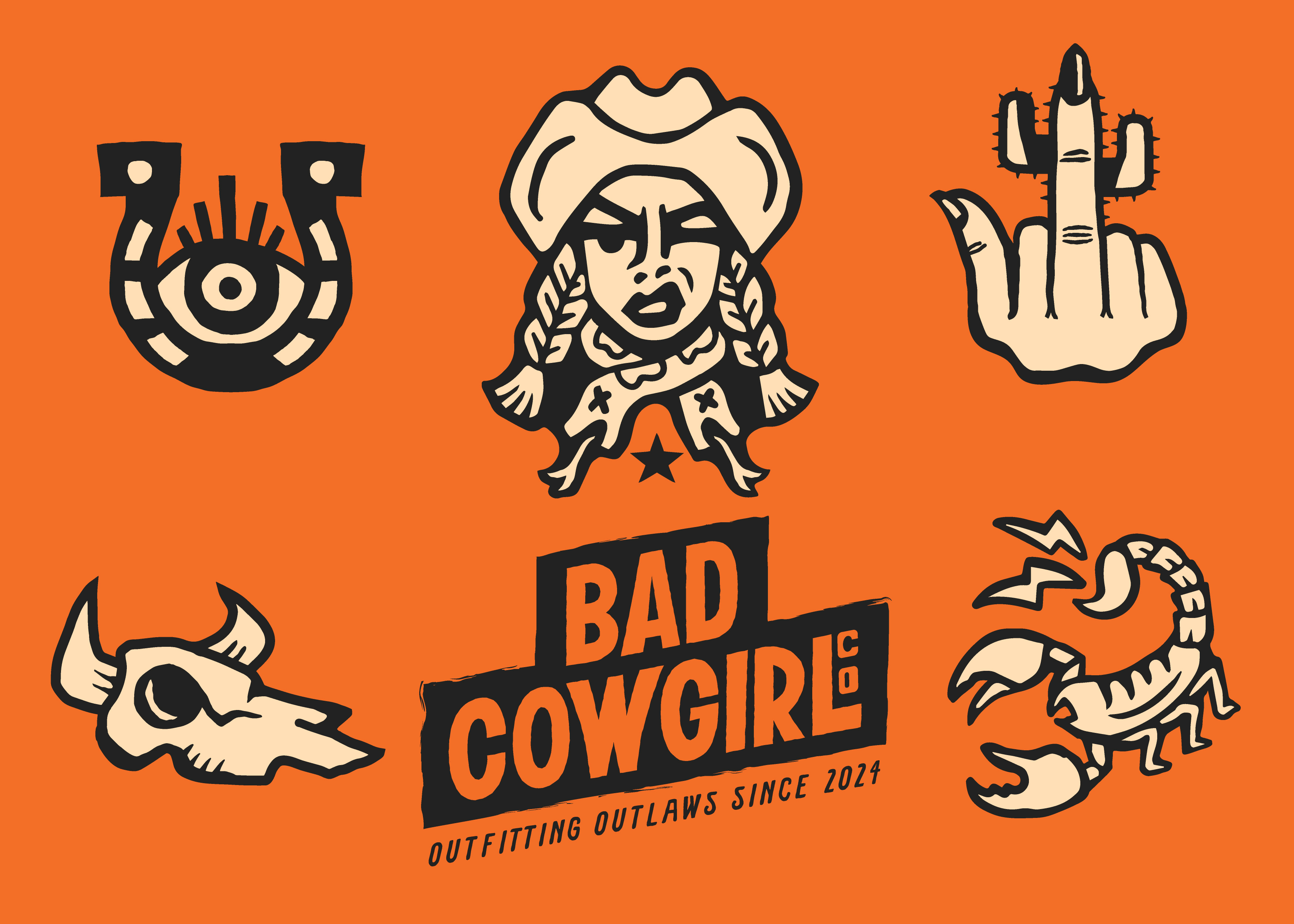 Example of Bad Cowgirl Branding