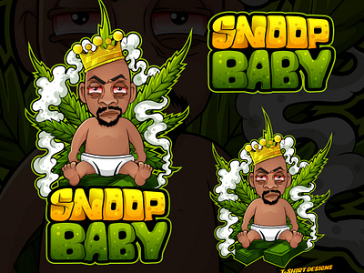 Snoop Baby - T-shirt Design cartoon cartoon t shirt design marijuana snoop dog tshirt