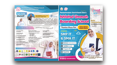 School Brochure boarding school brochure feed flyer pamflet pesantren school