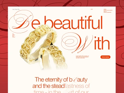 Exquisite jewelry brand - website design design graphic design illustration landing page typography ui ux website