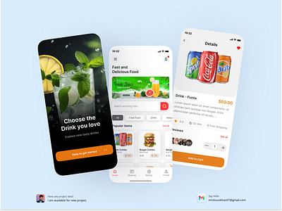 Drinks App Design app design drink figma mobile ui ux