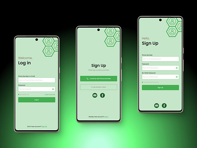 Sign Up Page log in page sign up page ui ux