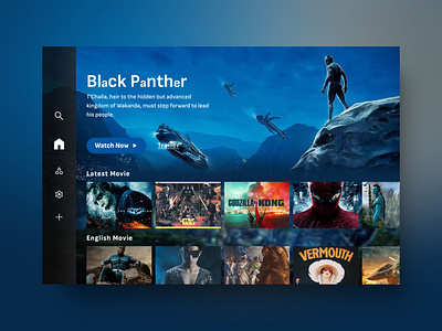 OTT Platform Redesign For TV ott platform redesign tv ui design