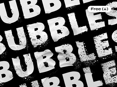 Distort Bubble Text Effect blob bubble bubbles deformation distort distorted distortion download drop effect fluid free freebie liquid photoshop pixelbuddha psd template text water