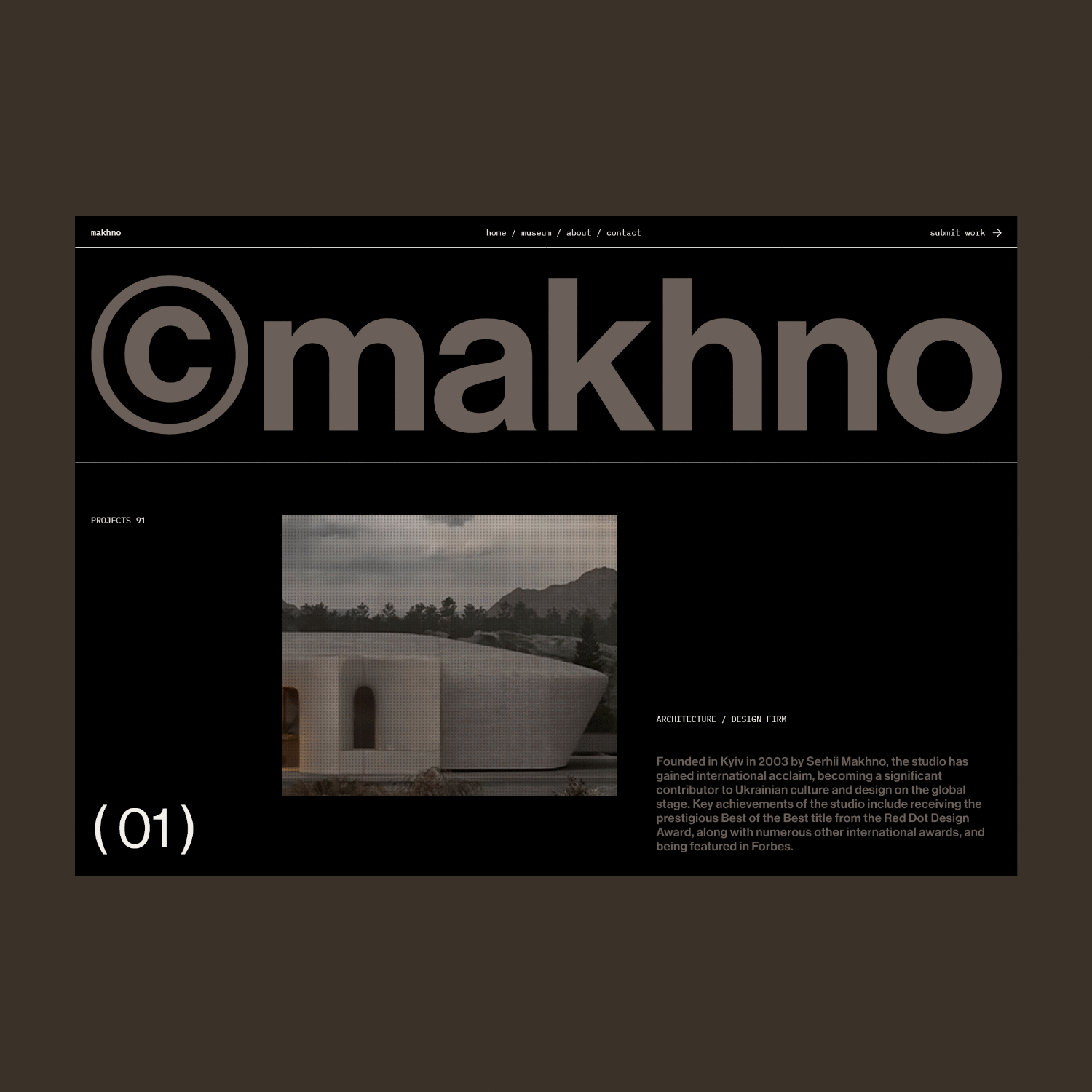 ⬤ makhno | Architecture Firm - Hero Design — 193 architecture case study concept daily eddesignme el salvador firm hero design interaction makhno ui design ux design