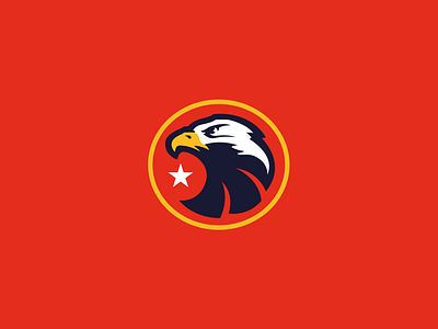 EAGLE logo - FOR SALE aguila animal aquila bird branding design eagle eeuu emblem esports gaming graphic design head logo mascot star vector