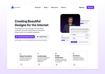 ✤ Hero Header Design | AxperiumUI design responsive design ui user interface ux