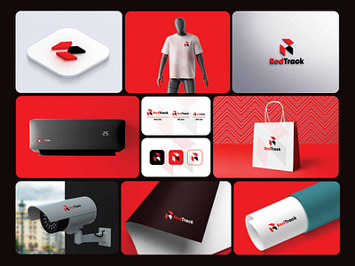 ''RedTrack" Technology / Tech Logo & Brand Identity Design. abstractlogo agencylogo brand designer brand identity branding brandinglogo letter r logo logo logo design logo designer logoinspiration logos luxurylogo modernlogo r logo rlogo servicelogo techbranding