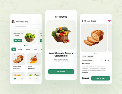 Grocery App Design app design app redesign design food app food app design grocery grocery app grocery app design interface design ui ui design