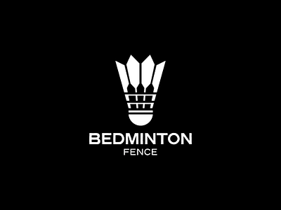 Badminton Fence Logo branding design graphic design icon logo logodesign negativespace