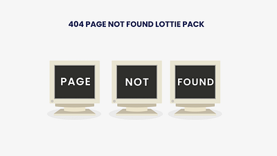 404 Error Page Not Found Lottie Animation Design 404 404 app design 404 design 404 error 404 error web design animation design empty state error error design illustration lottie animation motion graphics page not found ui ux website error website error page