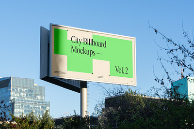 City Billboard Mockups Vol.2 PSD scenes billboard branding city city billboard citylight design download identity logo mockup mockups poster psd template typography