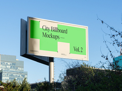 City Billboard Mockups Vol.2 PSD scenes billboard branding city city billboard citylight design download identity logo mockup mockups poster psd template typography