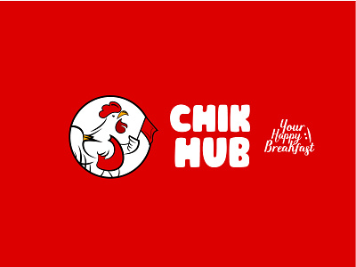 CHIK HUB LOGO ( FOR SALE) branding chicken chik hub design food logo foodi graphic design illustration letter logo logo logo design mascot logo restaurant logo vector