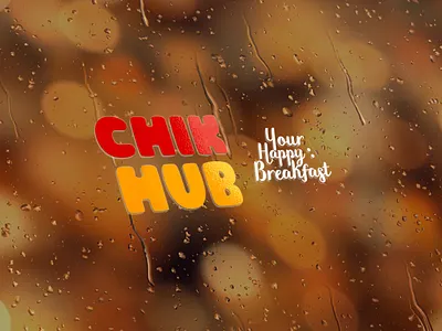 CHIK HUB LOGO ( FOR SALE) branding chicken chik hub design food graphic design illustration kitchen letter logo logo logo design vector