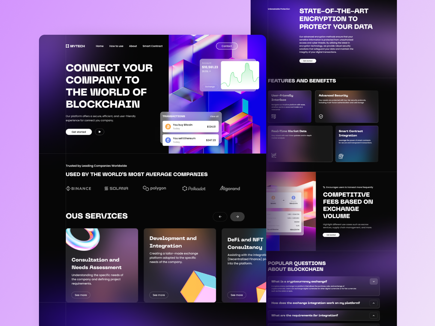Example of Website UX/UI Design & Development