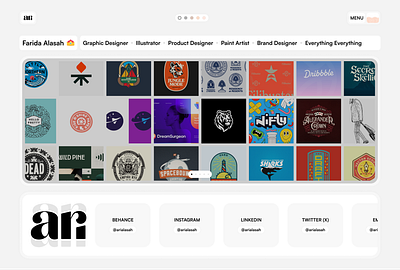 Ari's Portfolio dashboard design illustration landing page portfolio ui