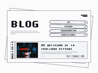 Mi Blog blog blogdesign figma portfolio ui web