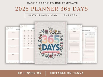 2025 Planner 365 Days 3d animation app branding design graphic design illustration logo motion graphics typography ui ux vector