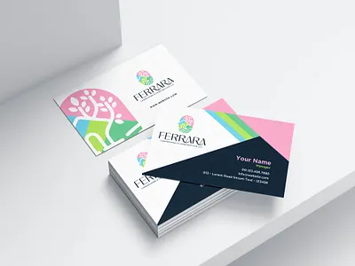 Business card design for Ferrara Landscaping & Construction comp 3d animation branding design graphic design illustration logo motion graphics ui vector