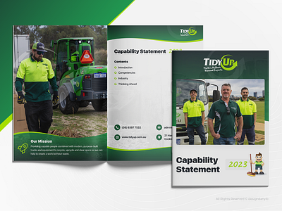 Magazine / Brochure for Rubbish Removal Experts branding brochure corporate reports design flyer graphic design illustration magazine brochure reports typography ui vector