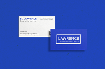 Lawrence Restaurant Consultants branding business cards consulting logo missouri restaurant