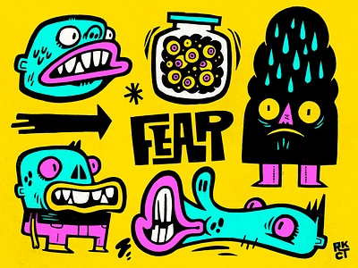 Fear applepencil illustration ipadpro procreate sketch sketchbook