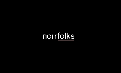 Norrfolks Intro Animation animation branding fashion graphic design logo motion graphics