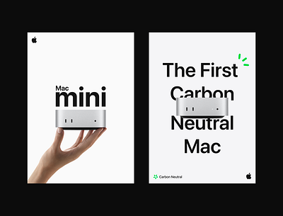 All-new Mac mini branding graphic design logo minimalism posters